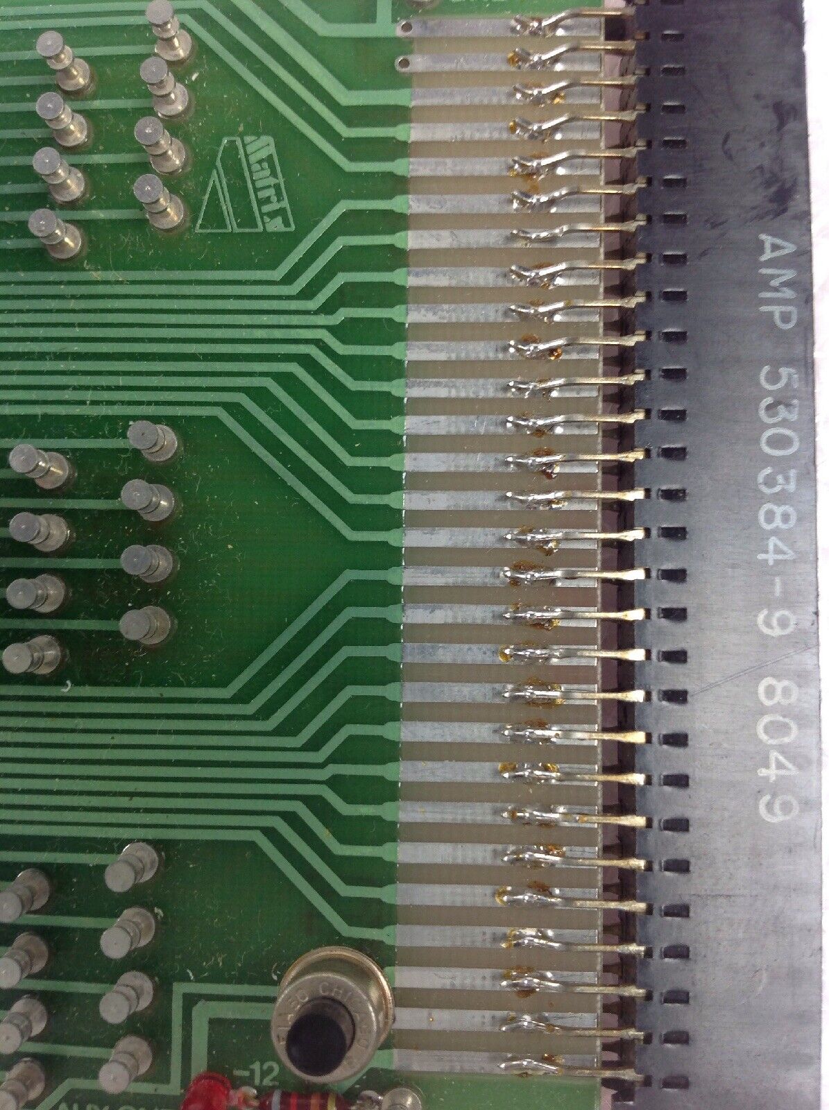 Ace P 2VO 311 Circuit Board 7911/SEC Rev B 06019 Connector Amp 530384-9 8049