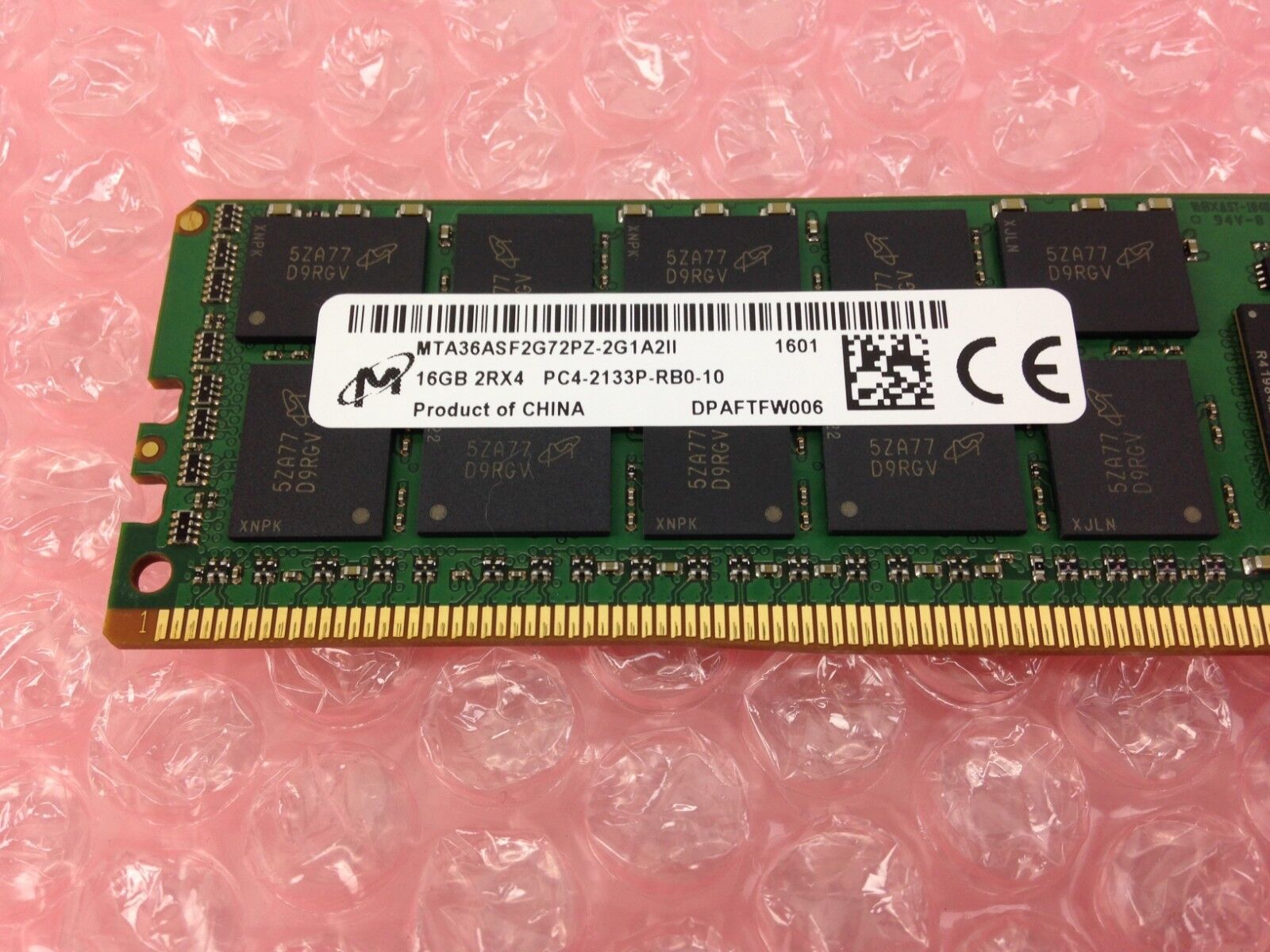 Micron 16GB (1x16GB) 2RX4 PC4-2133N MTA36ASF2G72PZ-2G1A2II DDR4 RAM Memory