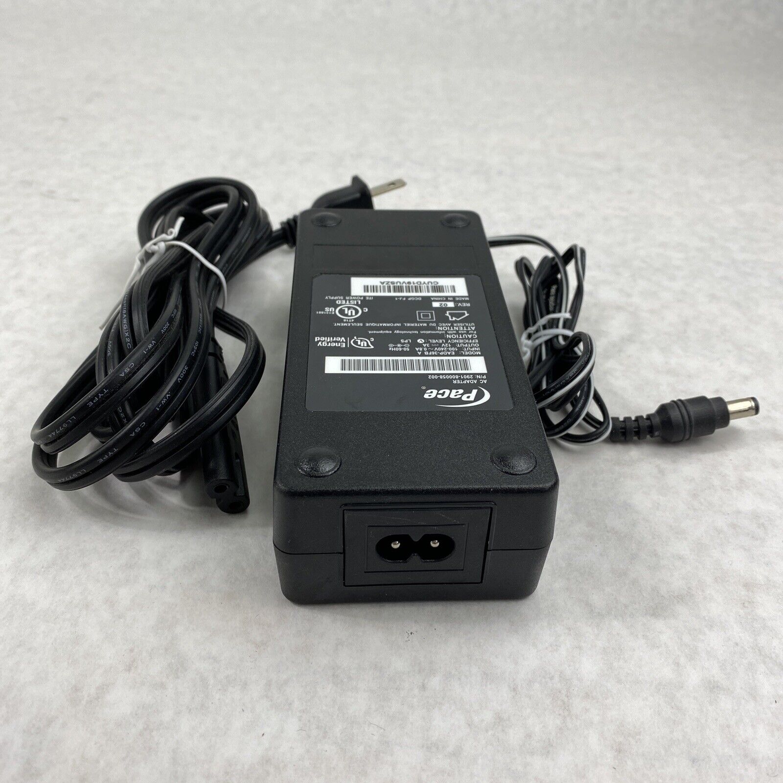 Pace EADP-36FB A  AC power adapter 12V DC 3A charger