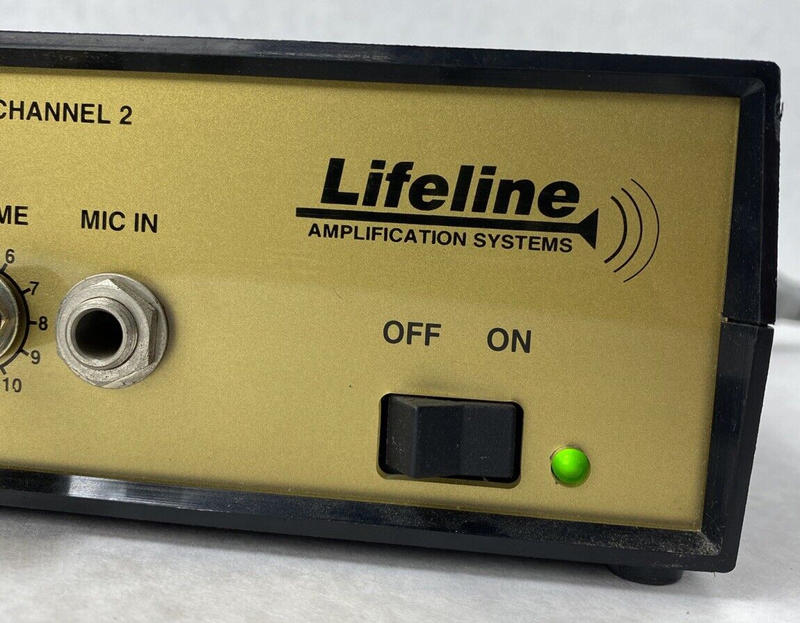Lifeline Amplifier Classroom Amplification System 2 Channel Microphone Line