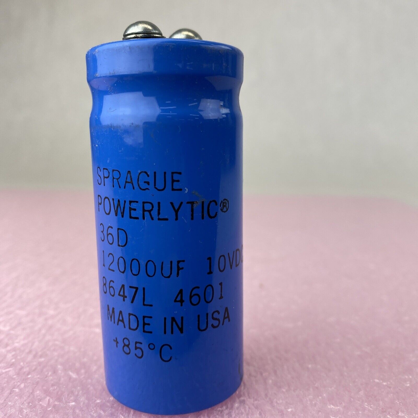 Sprague Powerlytic 36D 85°C 8647L 4601 capacitators 12000uF 10VDC