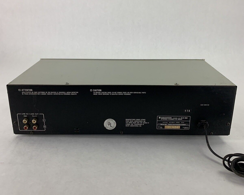 Vintage Kenwood KX-50 Stereo Cassette Deck For Parts and Repair