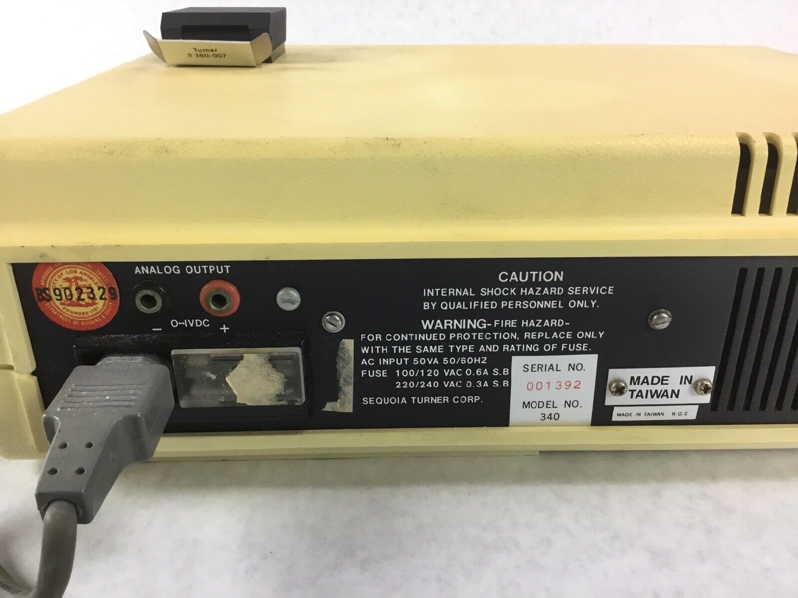 Sequoia-Turner Model 340 Spectrophotometer