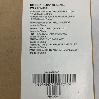 New Open Box Dell PowerEdge Mounting Kit Server Rail 0FN360