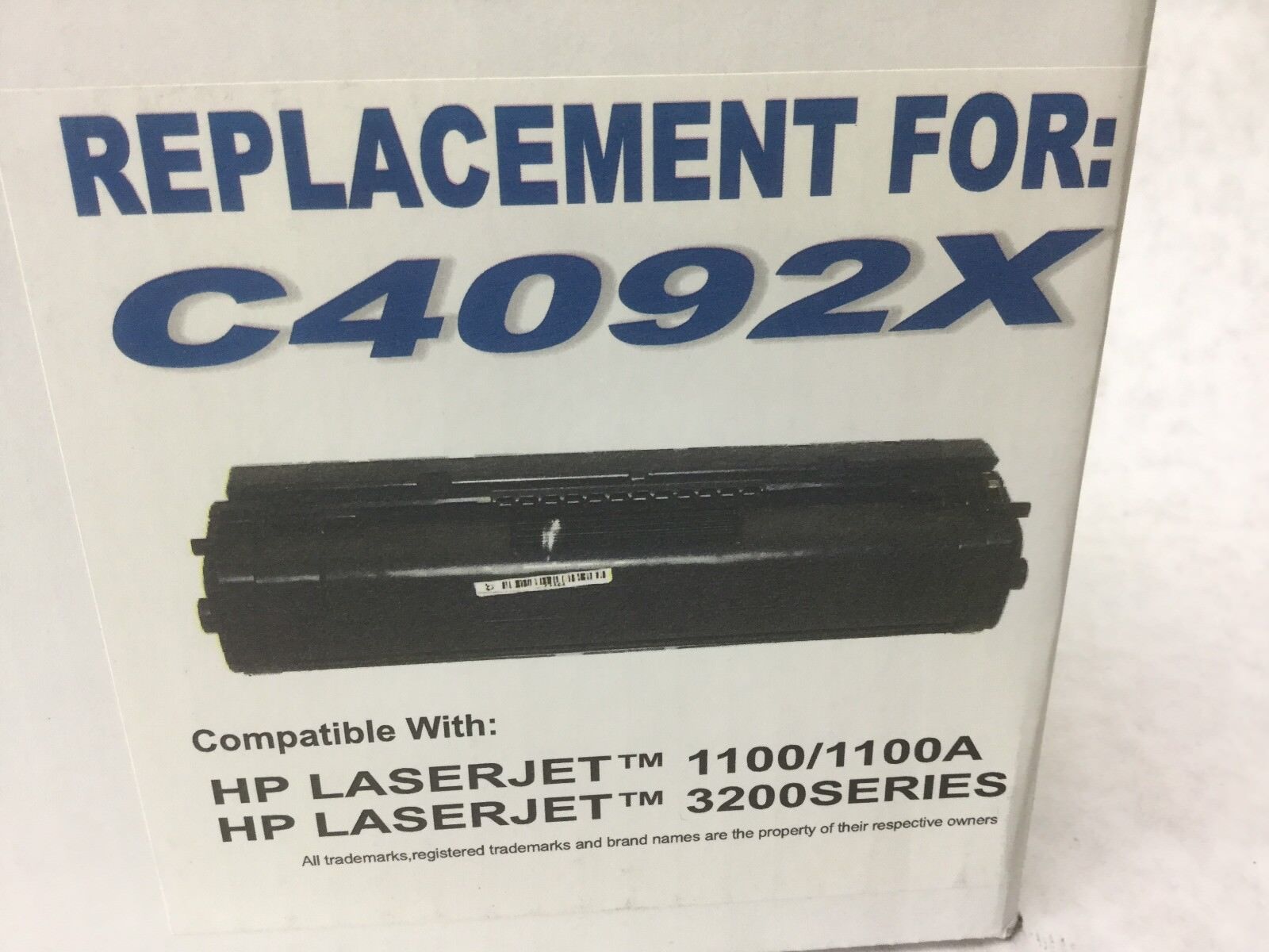 Toner Cartridge Black Compatible w/ C4092X (HP LaserJet 1100/1100A/3200 Series)