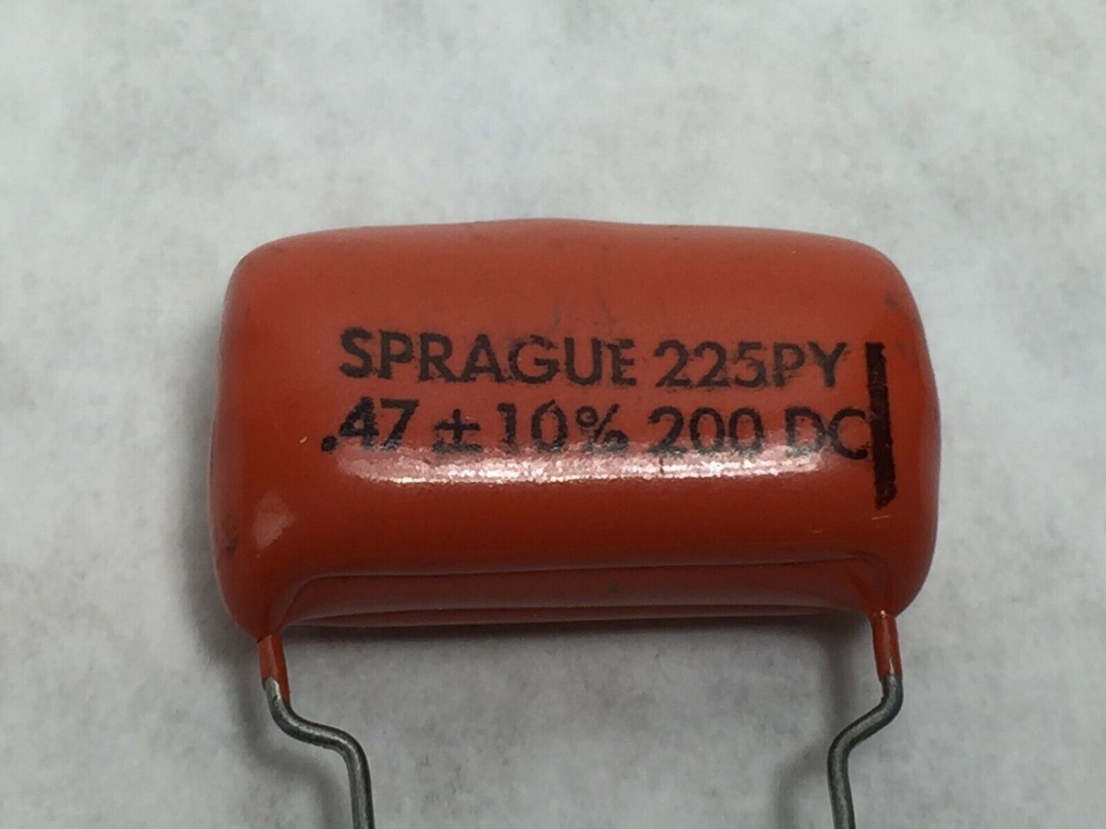 NOS  Sprague 225PY Capacitors Orange Drop .47  200 DC   Lot of 5