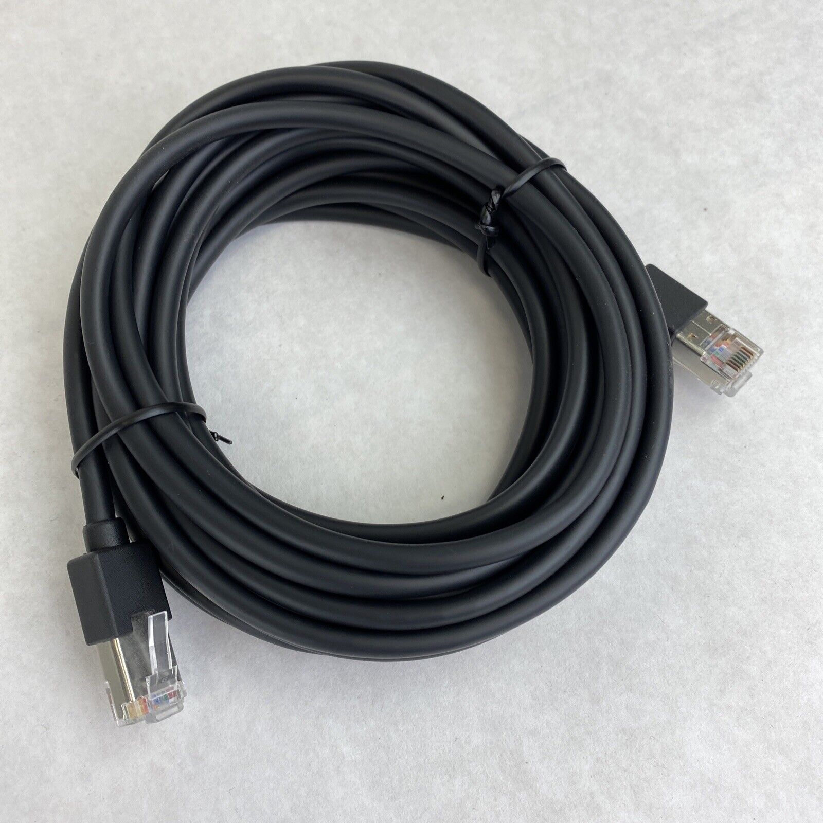 Lot of 5 RJ45 Ethernet Cat5e CAT5 LAN network cable BLACK 5m
