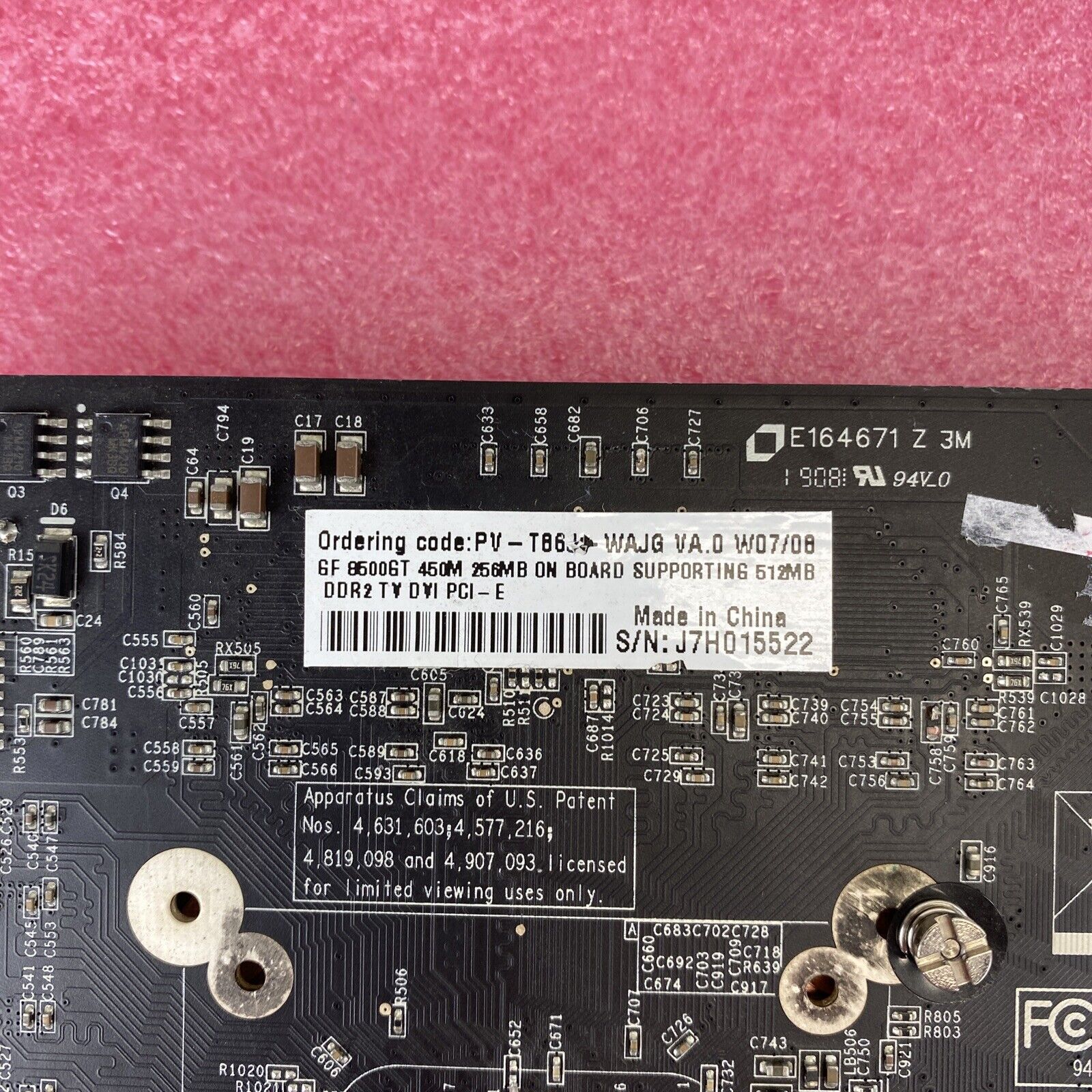 GeForce 8500GT PV-T86J-WAJG 450M 256MB DDR2 Svideo DVI VGA PCIe graphics card