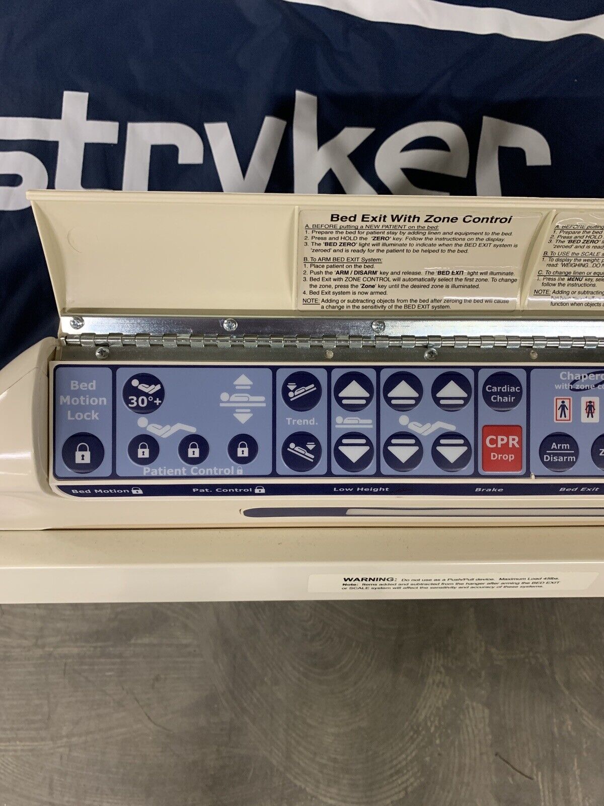 Stryker Epic Bed 2030 Critical Care Hospital Bed Comfort Gel Mattress For Parts