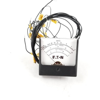 Eaton Ohms D.C Volts A.C. Volts Analog Panel Mount Meter
