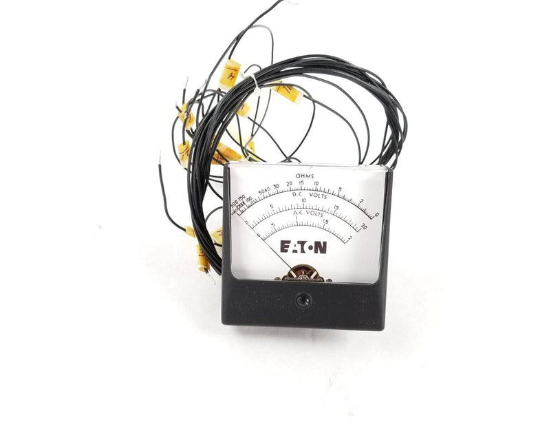 Eaton Ohms D.C Volts A.C. Volts Analog Panel Mount Meter