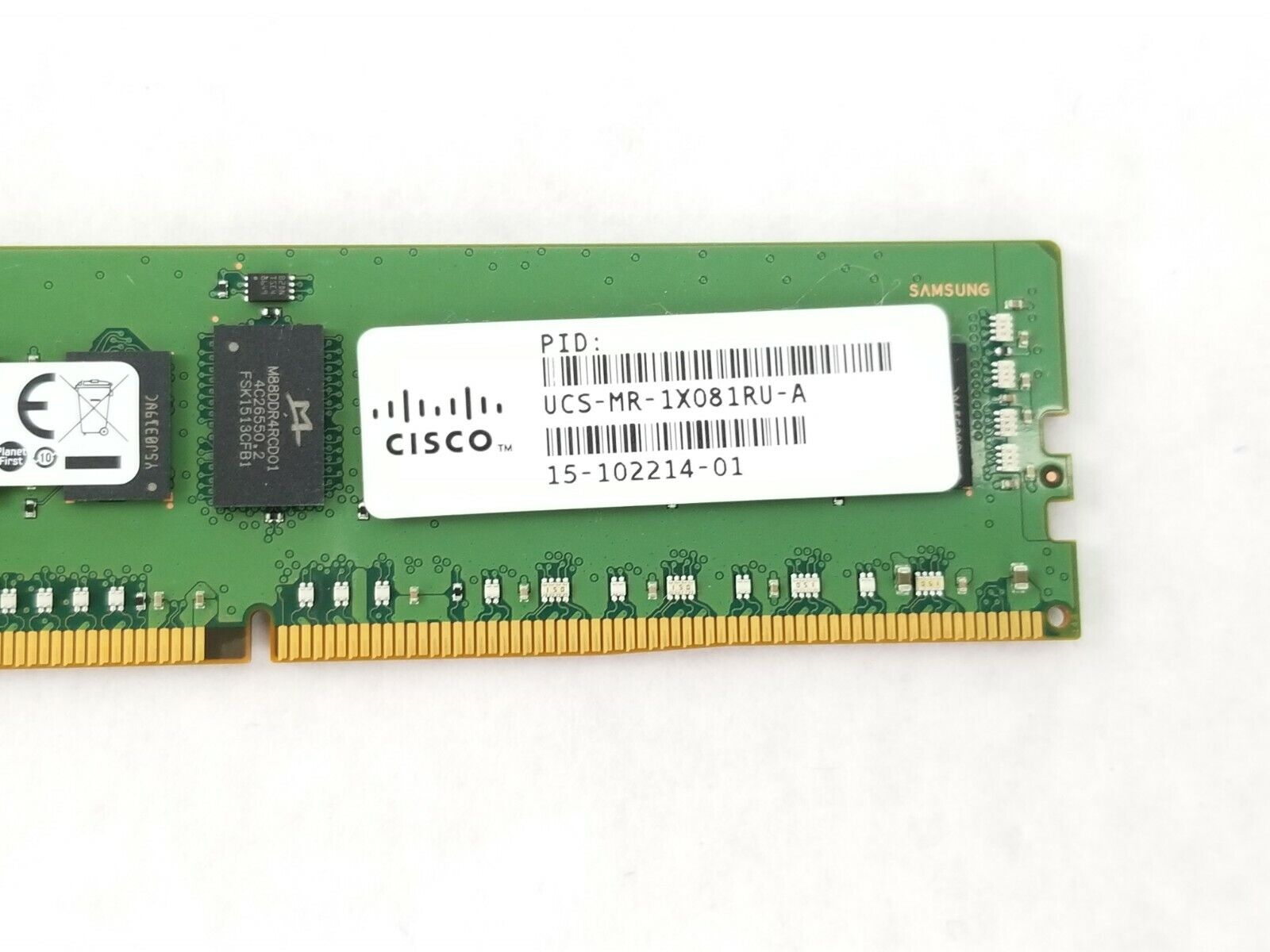 CISCO 15-102214-01 8GB (1x8Gb) DDR4-2133 PC4-17000 1rx4 Ecc Registered