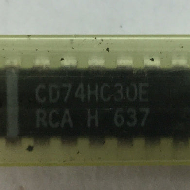 RCA CD74HC30E 14 Pin, NEW (Lot of 4)