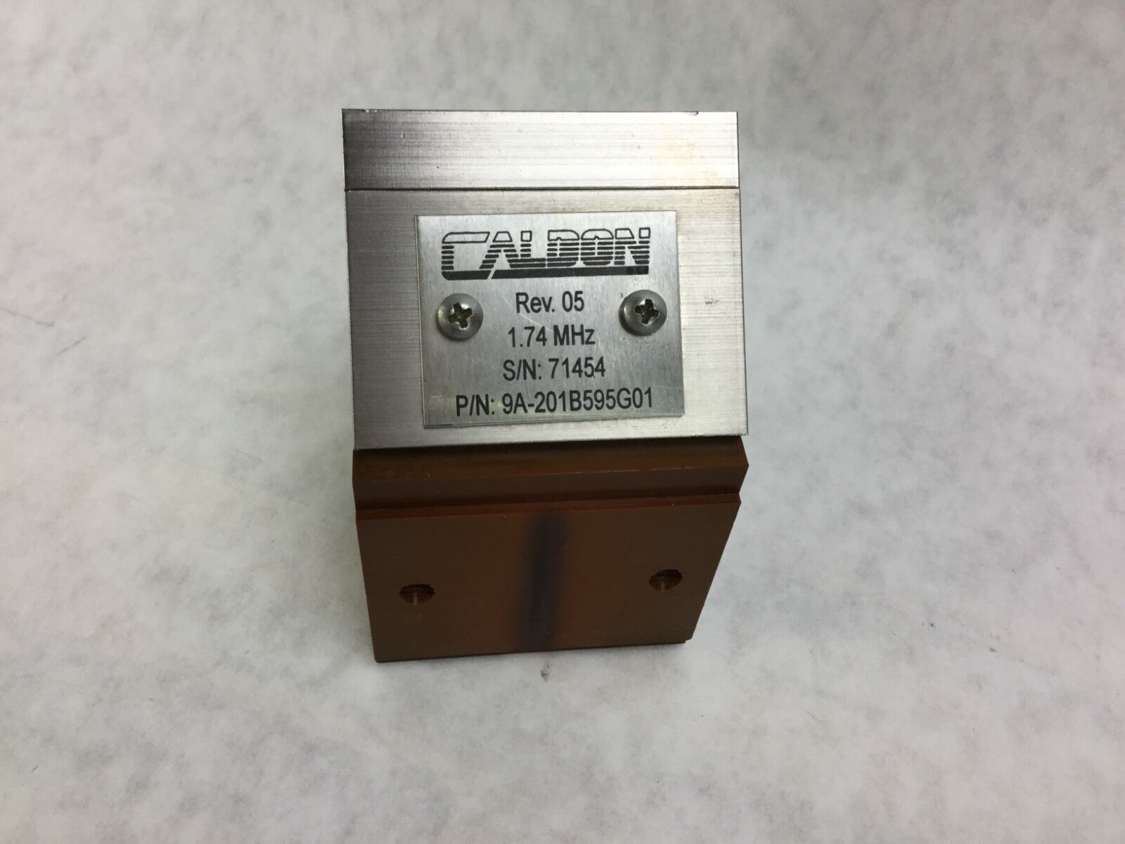 Caldon 9A-201B595G01 1.74 MHz  CW 7983  OW 38.00  HW .635  Untested