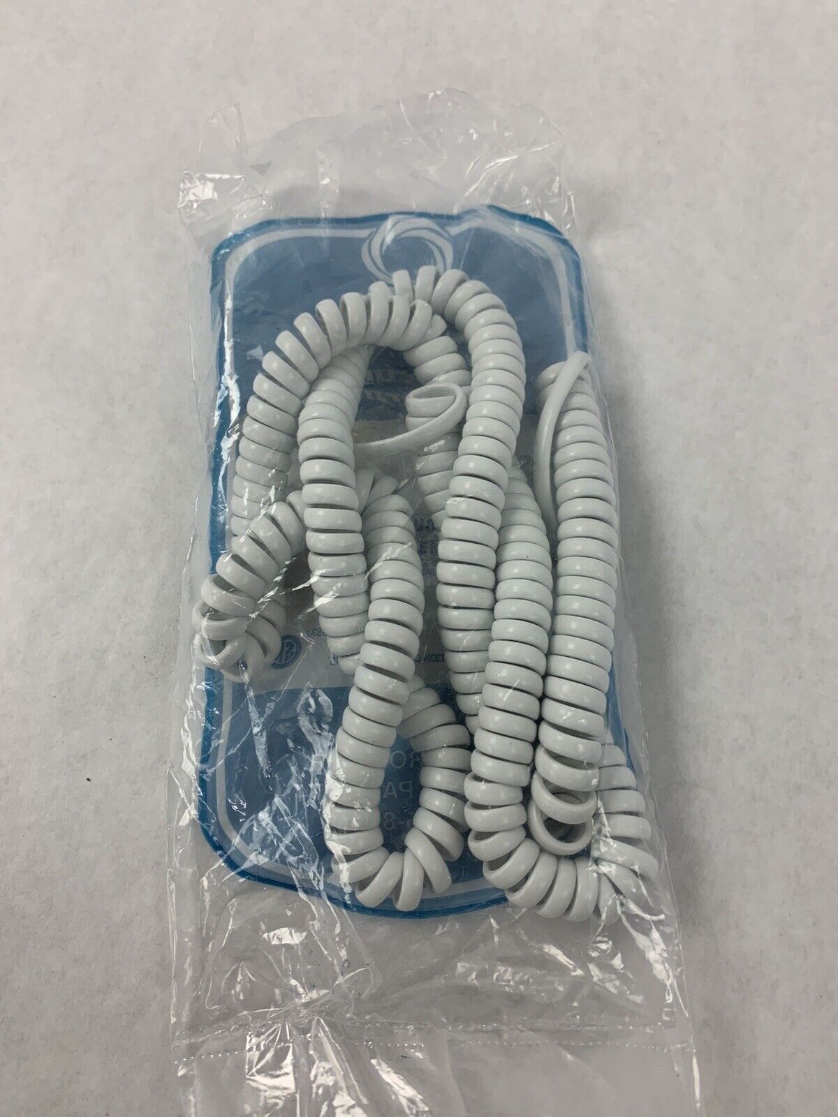 Lynn Bright White Handset Phone Cord Receiver Curly Coil L H4DU 25 WH