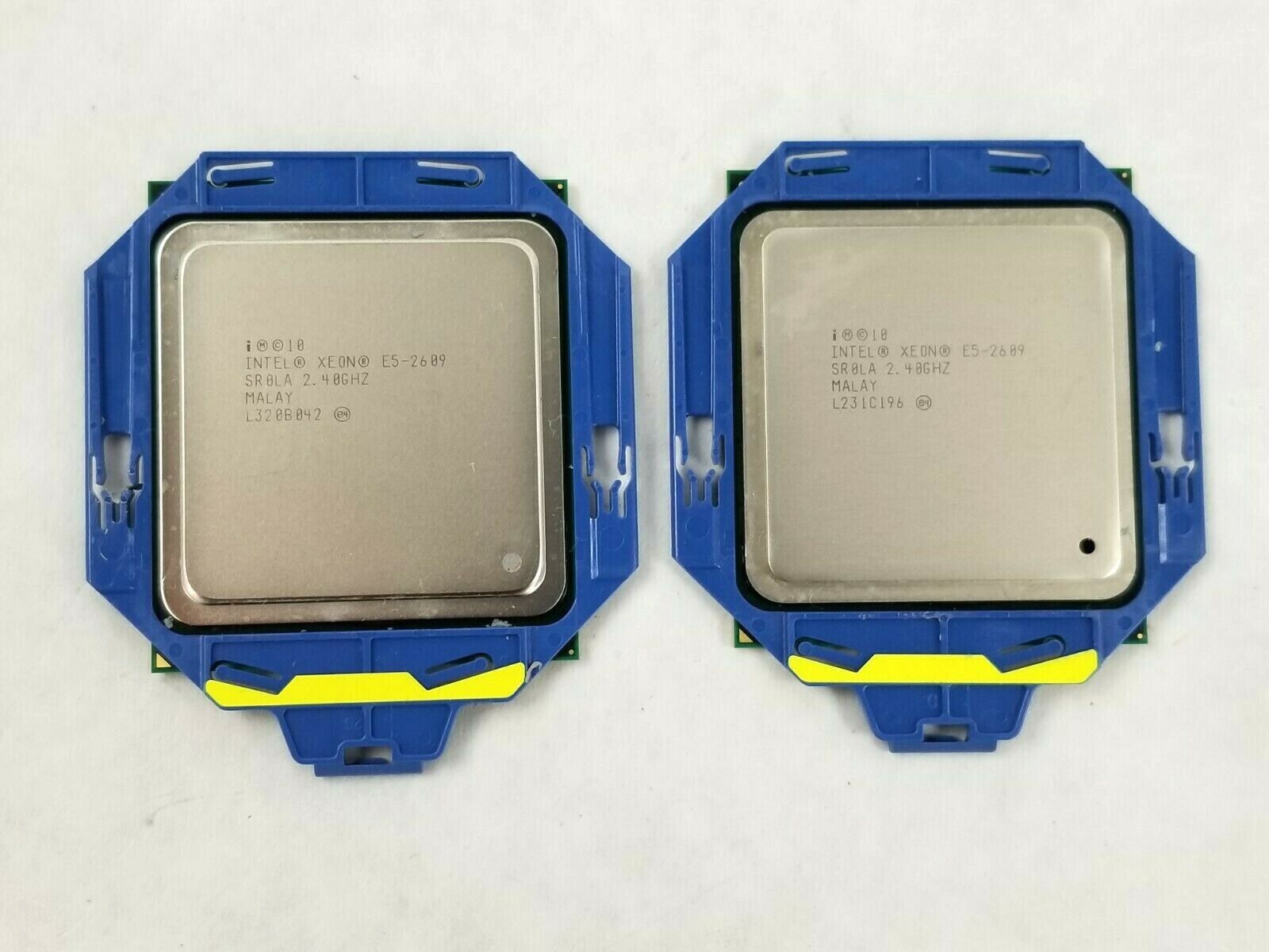 Matching Pair Intel Xeon E5-2609 SR0LA 2.40GHz Quad Core LGA2011 CPU