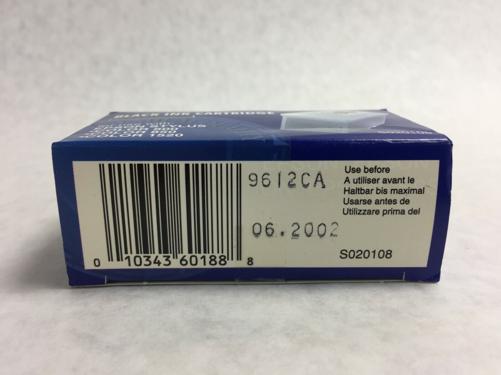 Genuine Epson Black Ink Cartridge S020108
