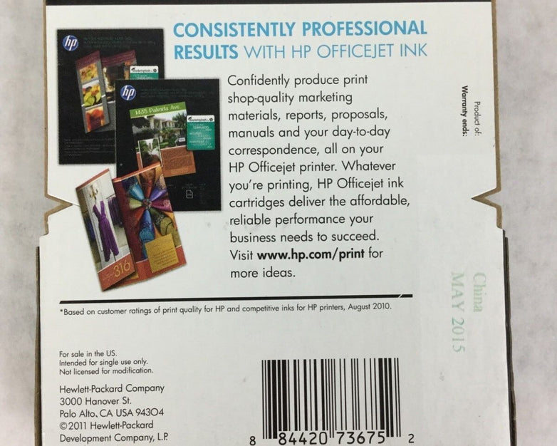 Genuine HP920 Yellow Ink Cartridge CH636AN NEW Sealed Warranty End Date May 2015