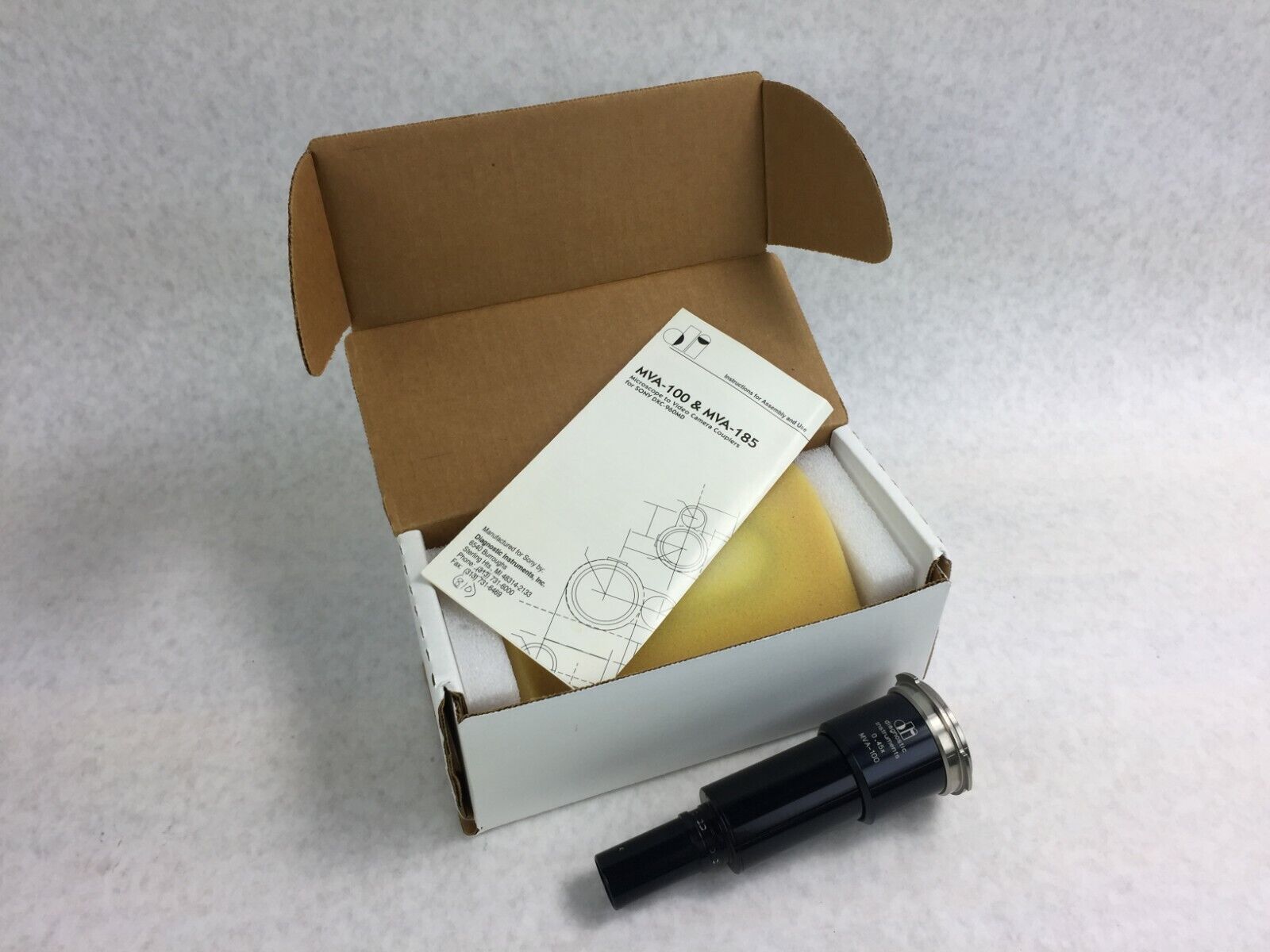Diagnostics Instruments 0.45x MVA-100 Microscope to Video Camera Coupler in Box