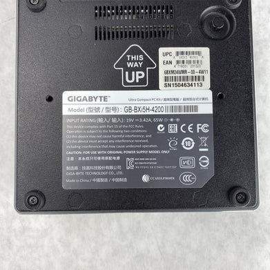 Gigabyte GB-BXi5H-4200 Slim 1.6GHz Core i5-4200U 8GB RAM NO DRIVE No AC Adapter