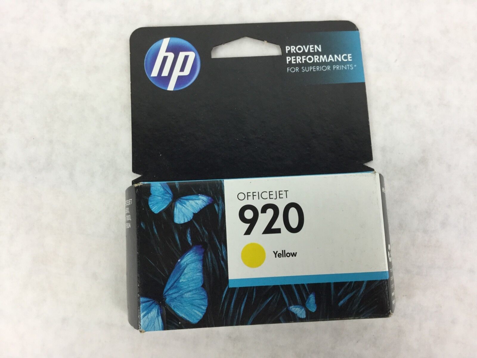 Genuine HP920 Yellow Ink Cartridge CH636AN NEW Sealed Warranty End Date May 2015