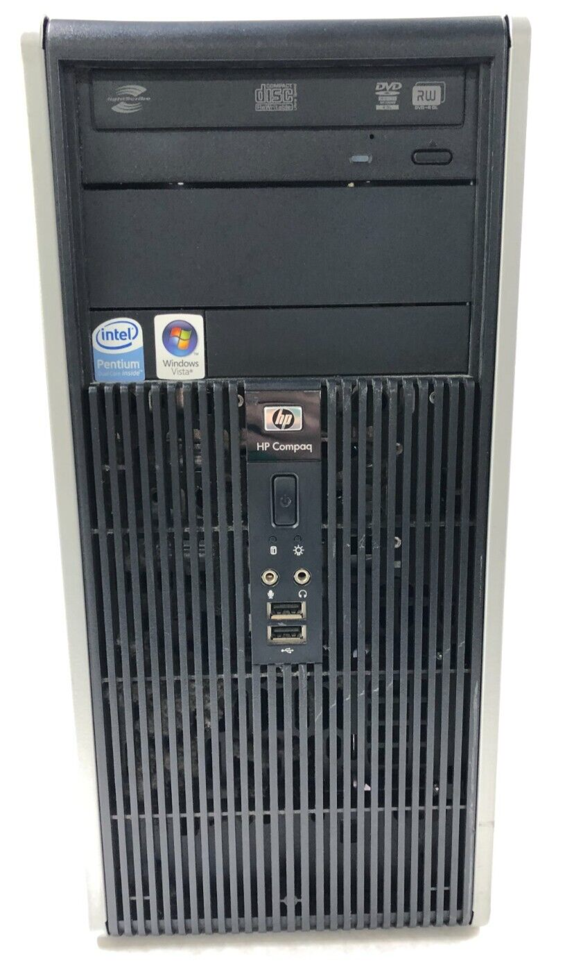 HP Compaq dc-5800 MT Intel Petium Dual-E2200 2.20 GHz 2GB RAM No HDD No OS