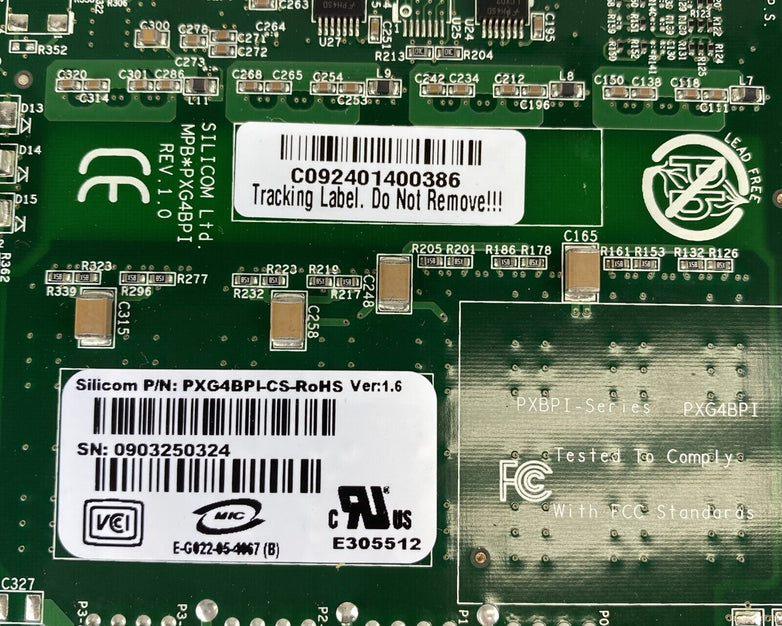 Silicom PXG4BPI-CS-RoHS Ver:1.6 Quad Port Gigabit Ethernet adapter
