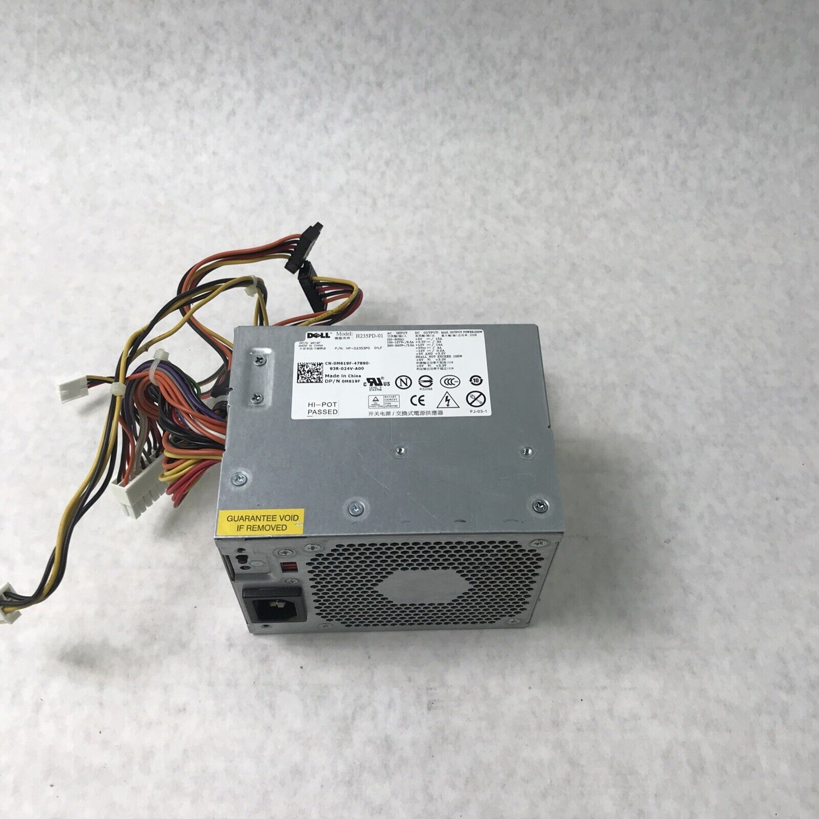 Dell H235PD-01 60Hz 240V Power Supply 0M619F (Tested and Working