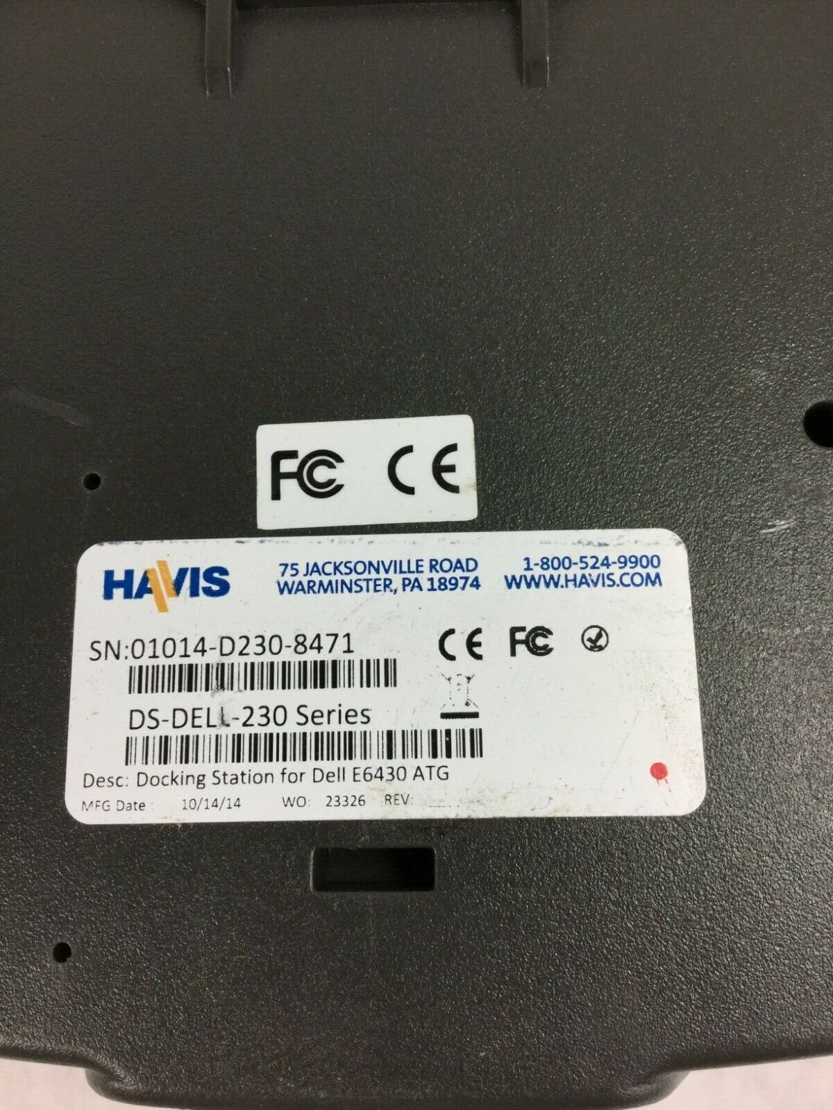 Havis Docking Station DS-Dell-230 Dell Latitude E6430 ATG without key