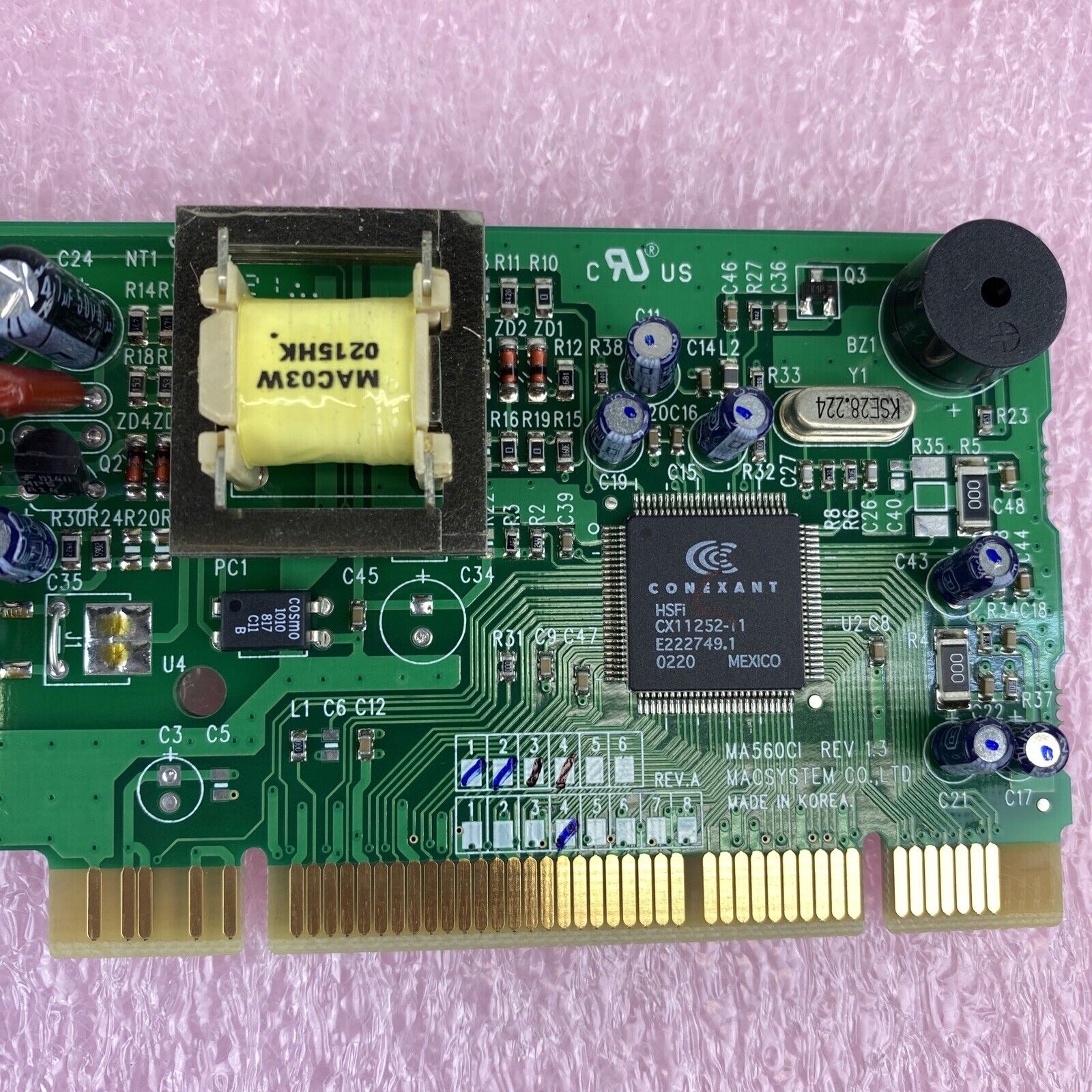 Lot of 2 Macsystem, Inc. MA560CI Conexant 56K fax modem PCI cards