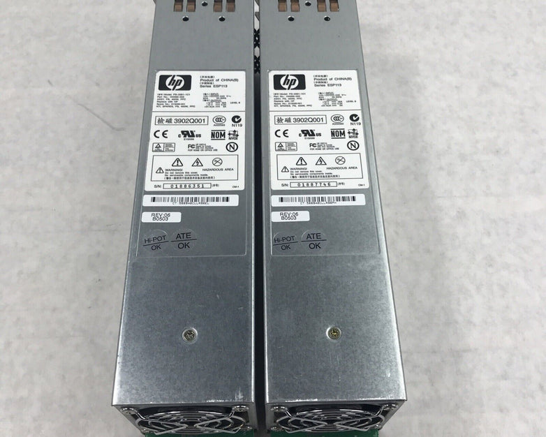 (Lot of 2) HP ESP113 400W 60Hz 240V PS-3381-1C1 Server Power Supply