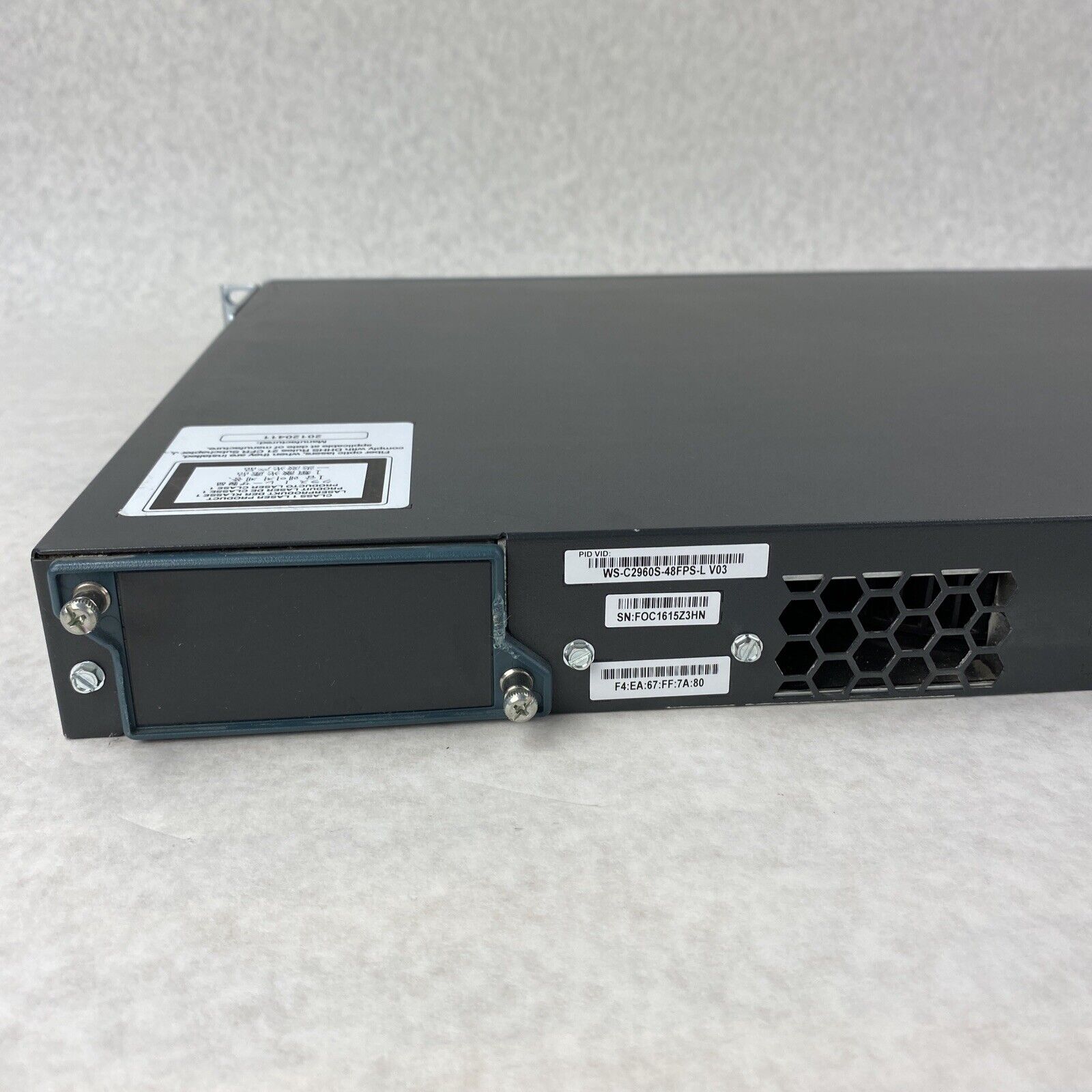 Cisco Catalyst 2960-S Series PoE+ WS-C29605-48FPS-L V03  48-Port Ethernet Switch