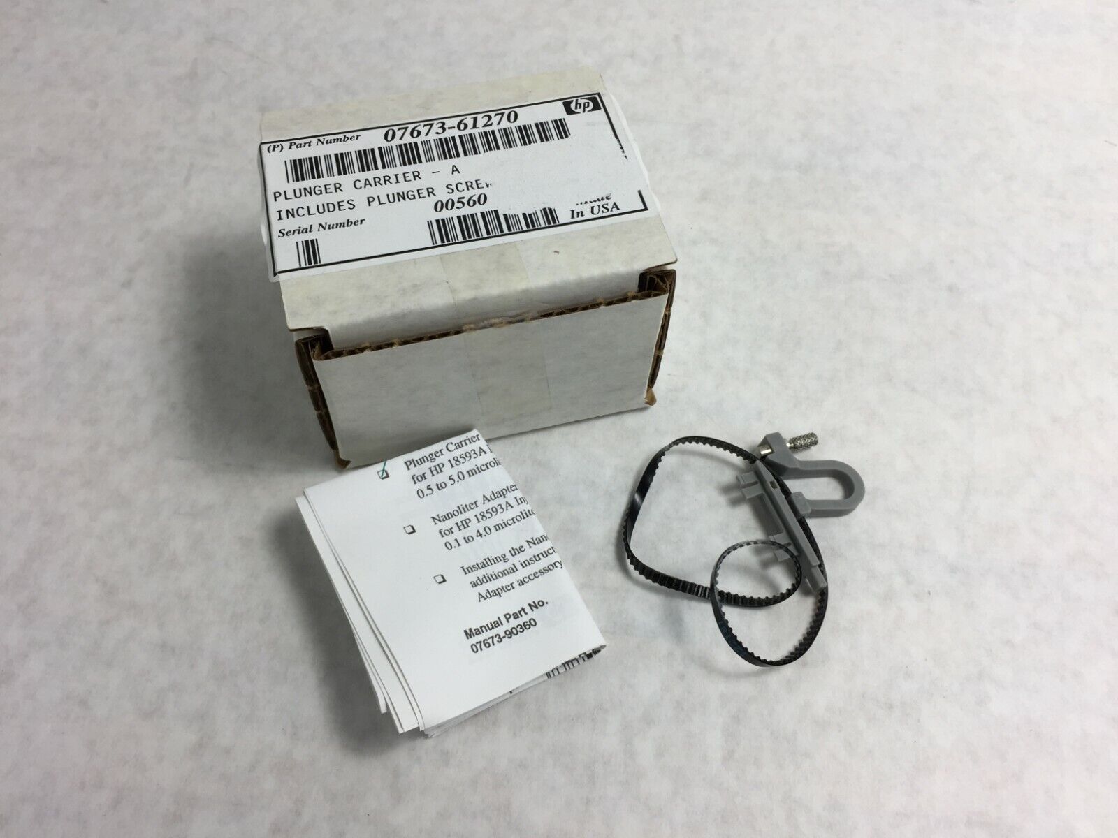Agilent hp Plunger Carrier A Includes Plunger Screw  07673-61270  NIB