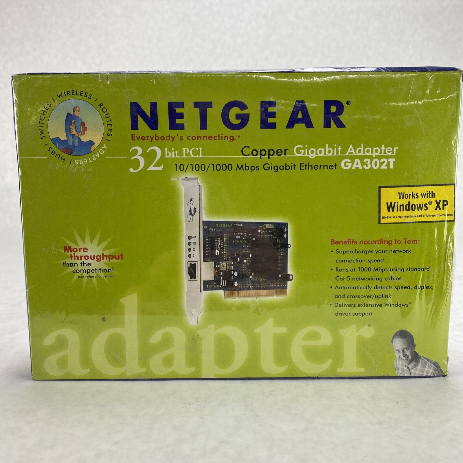Netgear GA302T PCI Copper Gigabit Adapter SEALED NIB