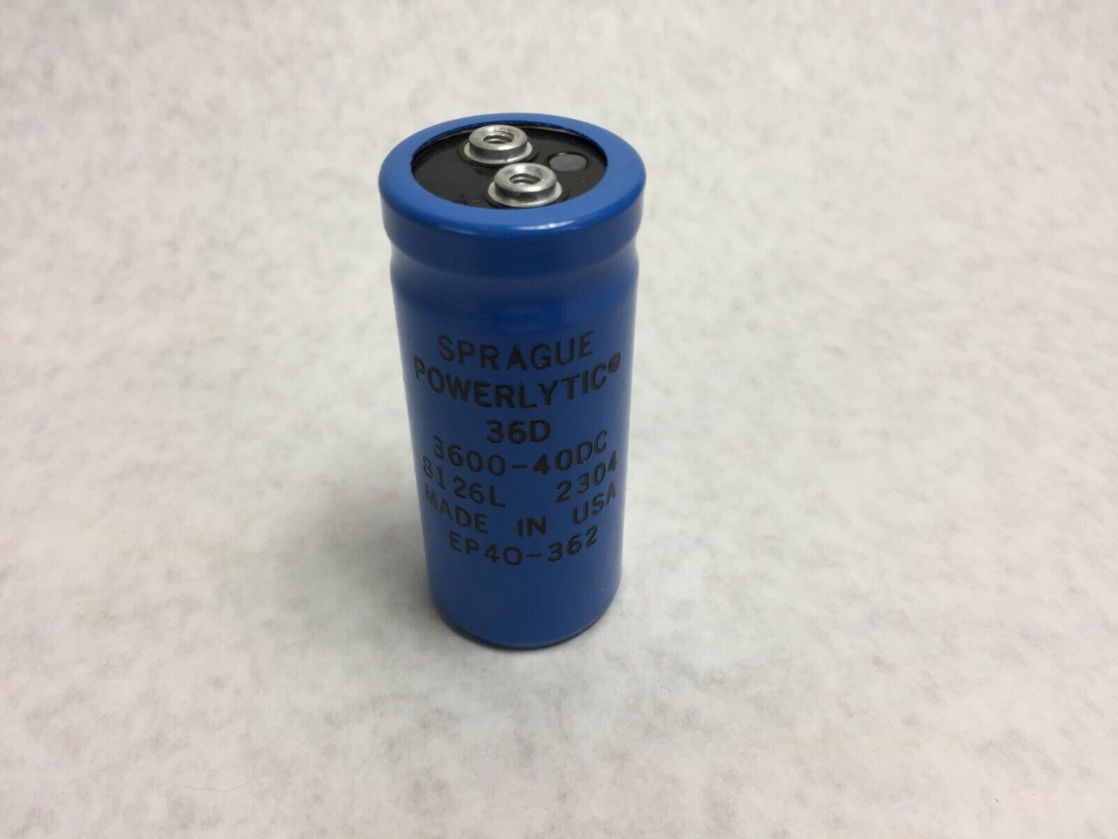 NOS  Sprague Powerlytic 36D 3600-40DC Capacitor