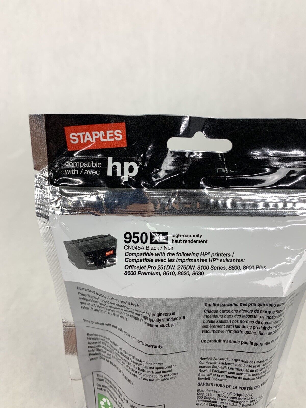 New OEM Sealed Staples 950xl Black 950XL CN045A High Capacity Cartridge