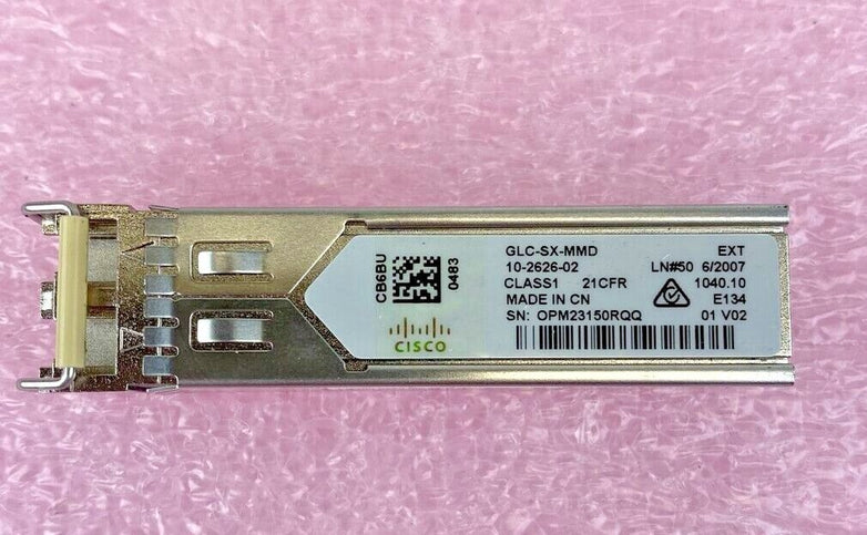 genuine Cisco GLC-SX-MMD 1G SFP Port Transceiver Module 550nm - 10-2626-01