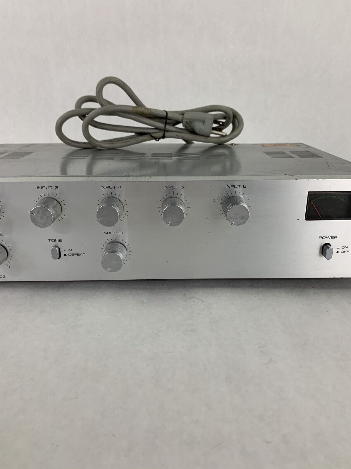 TOA A-903A 900 Series Mixer Power Amplifier Tested Missing Modular Cards