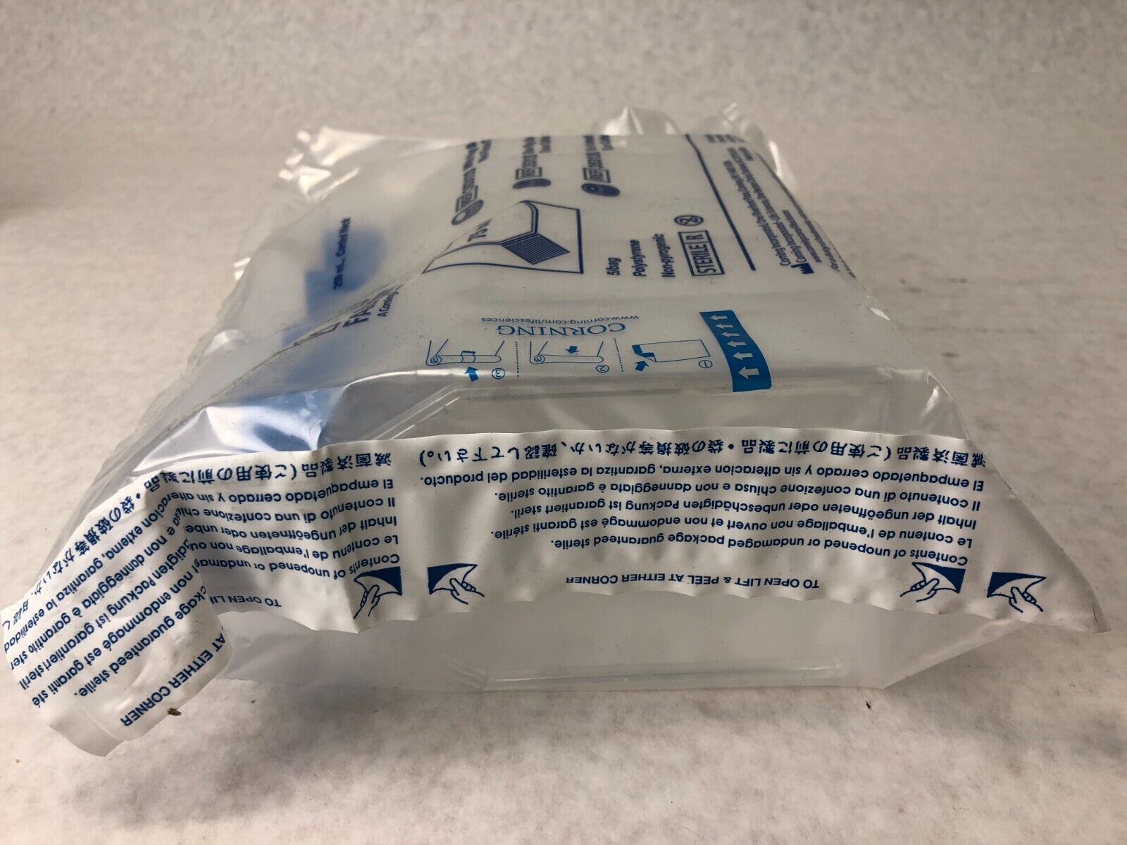 Falcon 353136 250ML Flask Canted Neck BLue Vented Cap Sterile Lot of 10