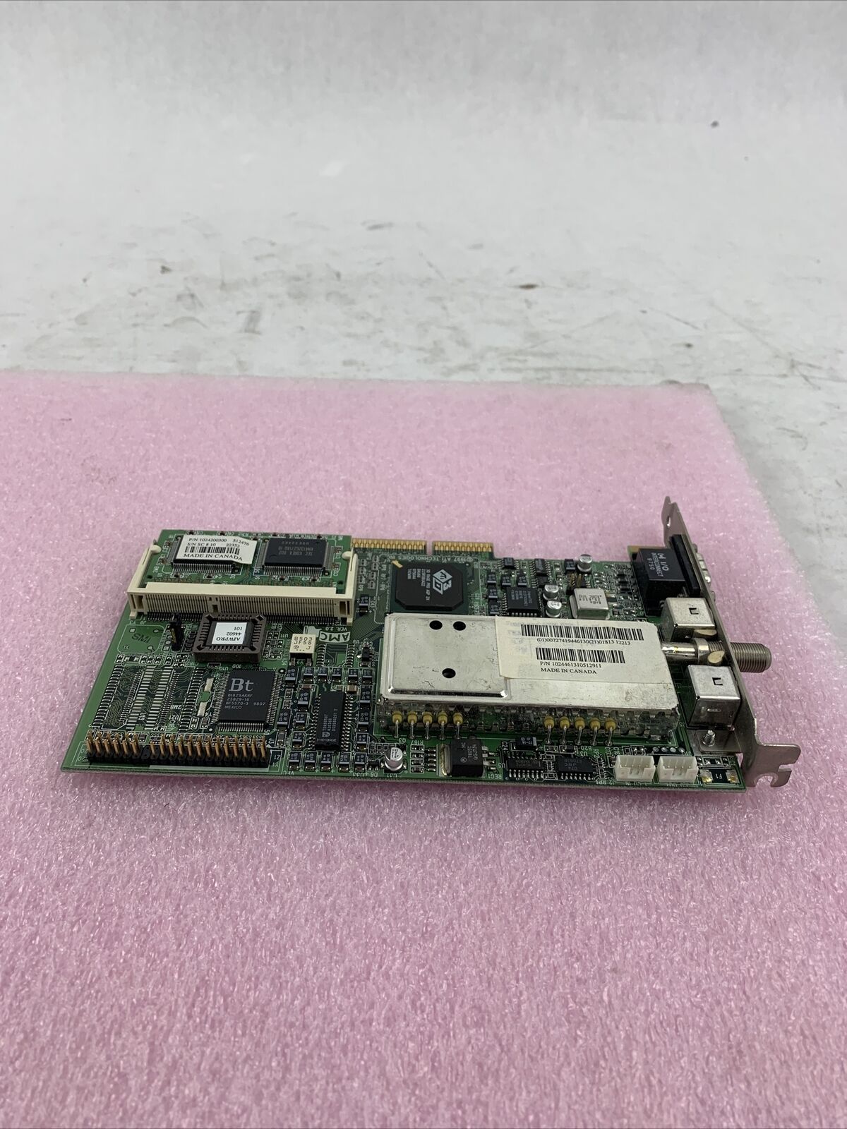 ATI 109-44600-10 3D Rage Pro AGP 2X VGA Graphics Card w/ Video Memory Board