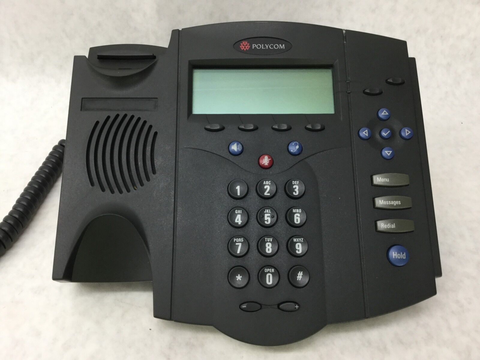 POLYCOM SoundPoint IP 430 SIP Includes Back Stand Plate  Tested WORKS