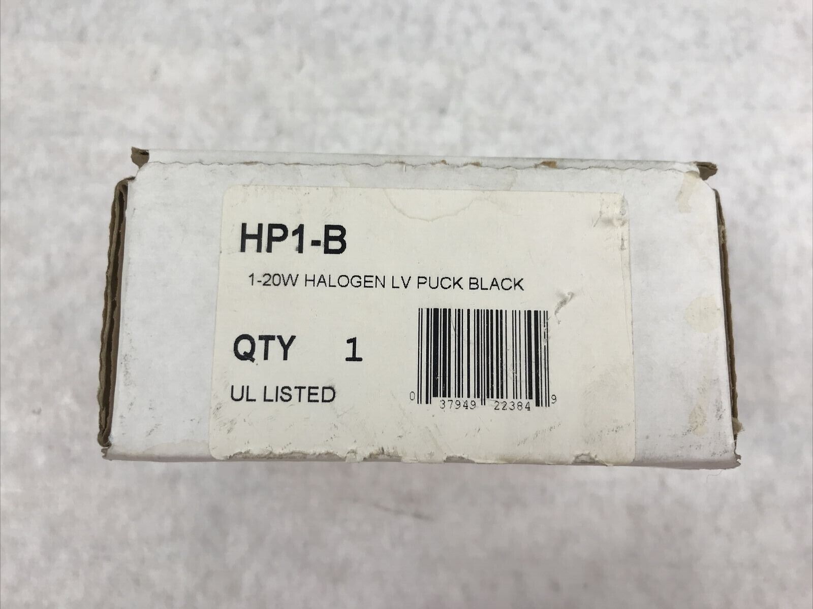 AFC HP1-B 1-20W Halgen Low Voltage Portable Cabinet Puck Light Black
