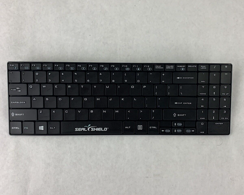 Seal Shield Wireless Waterproof Keyboard SSKSV099WV2 Black Tested No Receiver