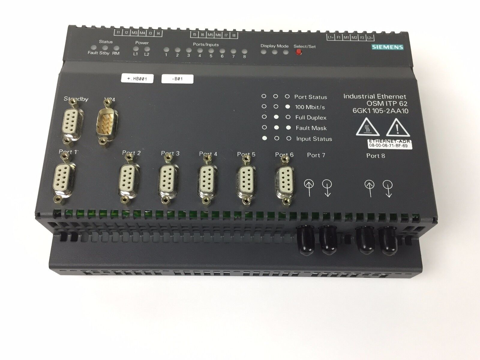 Siemens SIMATIC 6GK1105-2AA10 Industrial Optical Switch Module OSM ITP 62