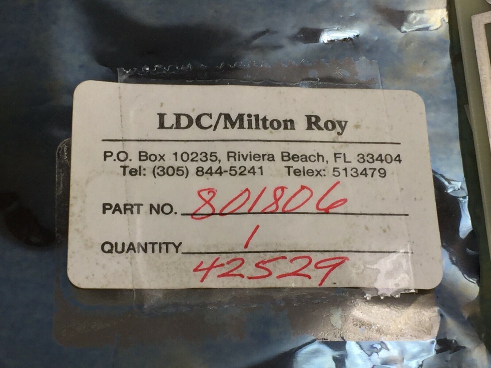 LDC / Milton Roy Part# 801806  Board