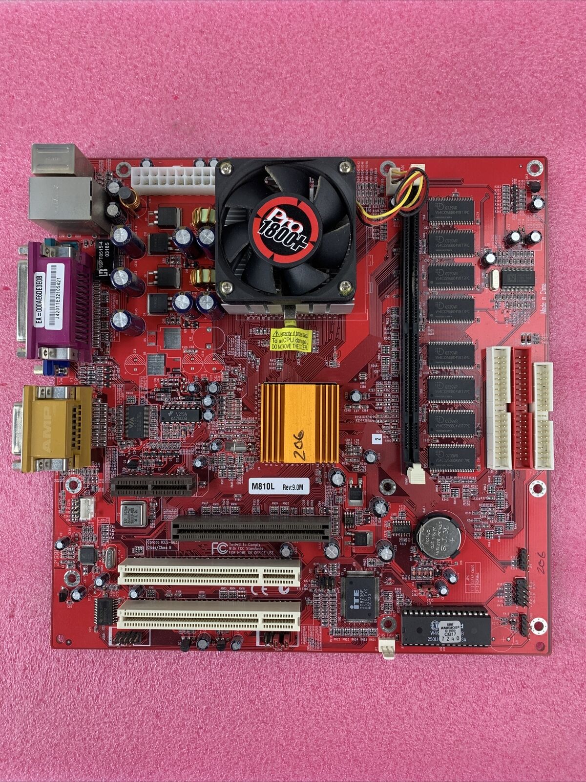 PC Chips M810L Motherboard AMD Duron 1.26GHz 256MB RAM