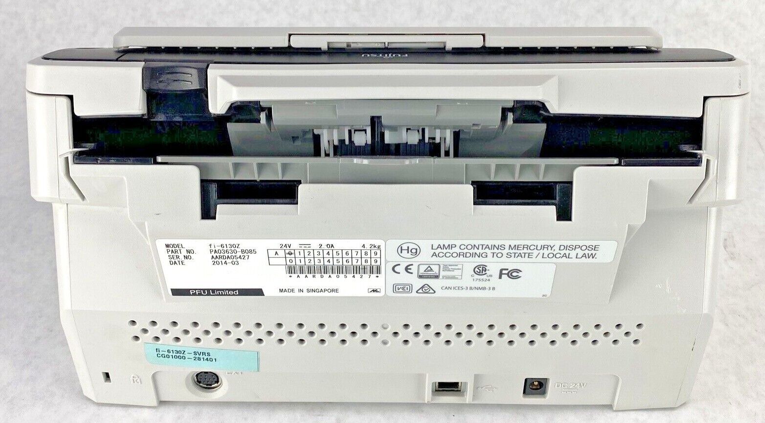 Fujitsu fi-6130Z Scanner PA03630-B085 2014 WORKING