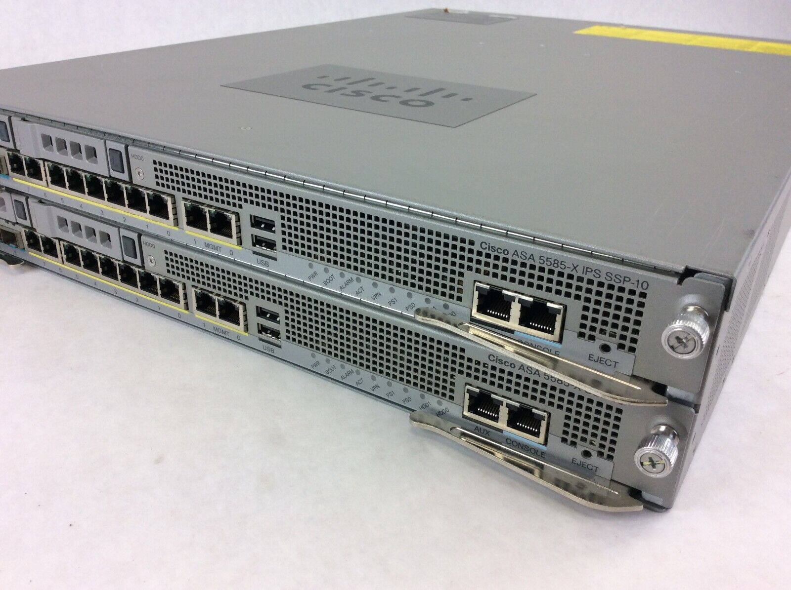 Cisco ASA 5585-X 8-Port GbE Firewall Security Appliance w/ 2 5580-X SSP-10