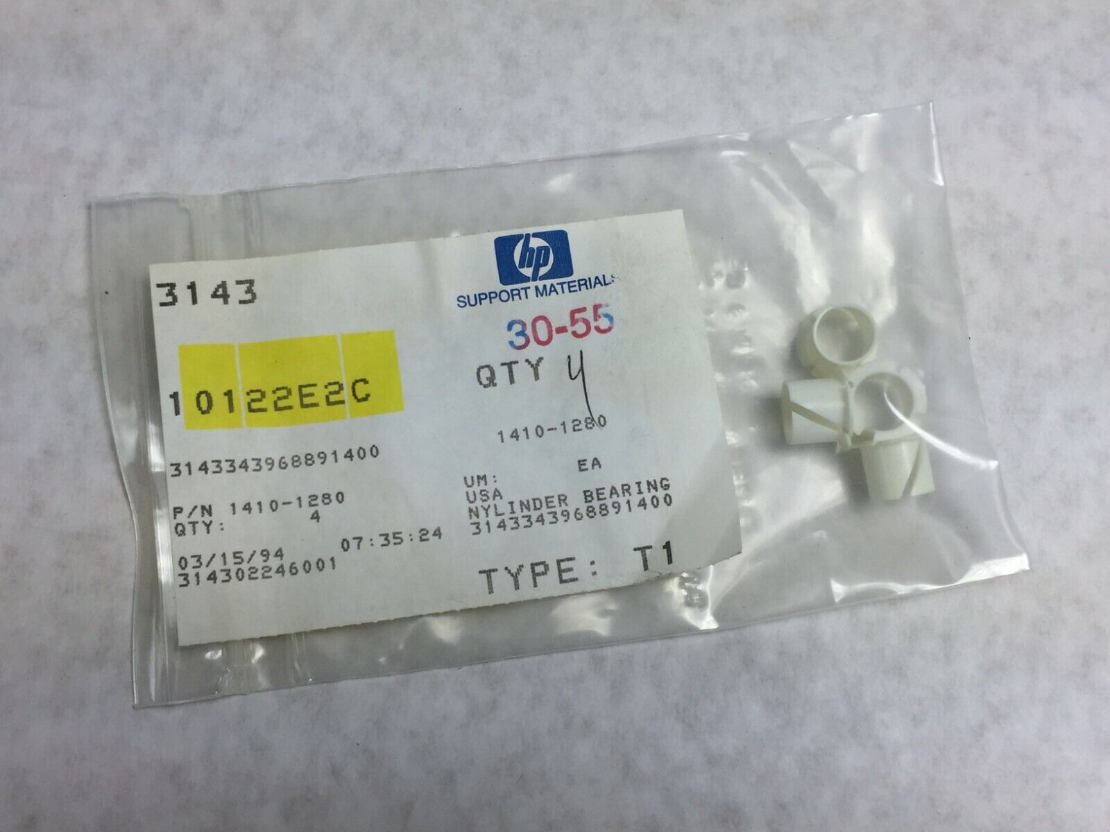 OEM HP Agilent Nylinder Bearings 1410-1280   Lot of 4   NOS