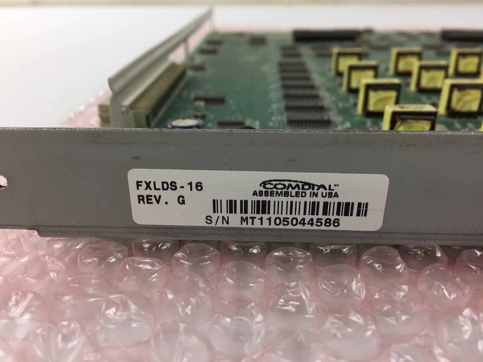 Comdial Vertical MP5000 FXLDS REV G 16 Port Large Display Digital Station Card